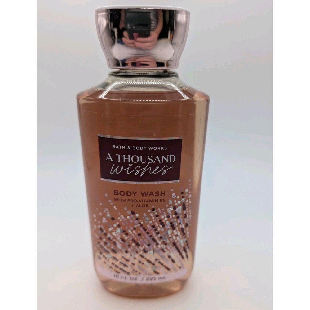 NEW Bath & Body Works A Thousand Wishes Body Wash Pink Floral Sparkle 10 oz